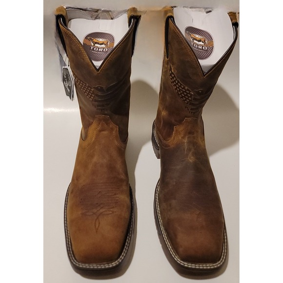 NWB TORO‎ Mad Dog Tan Steel Toe Composite Toe Slip-Resistant Work Boot Sz 10EE
